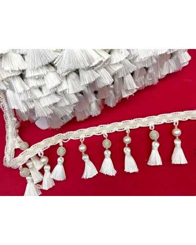 50 cm Tavern Trempiers Perle lisse Travaillé à haute crème brillante 9 cm
