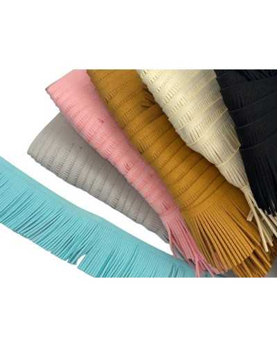 Bolstering fringe eco suede suede double face 5 cm high