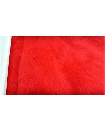 Tissu en fourrure synthétique lisse façon lapin pour carnaval de couleur unie de 150 cm de haut