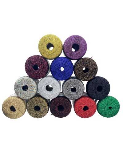 Cadena de hilo Titan Wool Londres Lamè Crochet Codo Lurex 20 gr