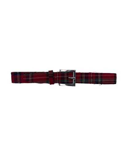 Alamaro buckle metal red kilt fabric 18x2 cm