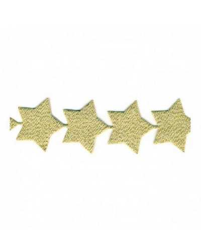 Klebstoffstars-Trimmungen Lurex-Goldstoff 38 mm hoch