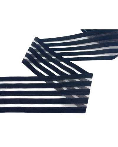 Plateau de plateau Ruban élastique Rangée transparente Noir High 9 cm