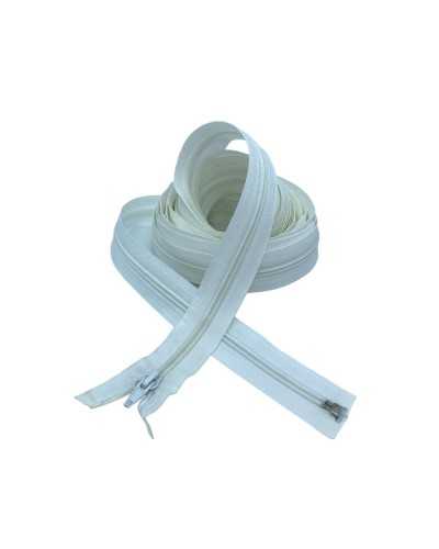 Zipper Release Mattress Zip Nylon Cursor Metal Chain 5 Long 7.5 meters White