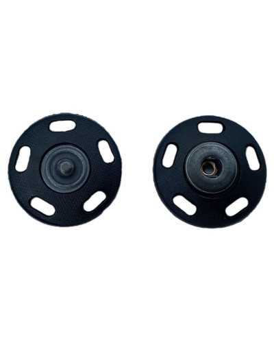 Automatic Button Pressure Plastic Steel Black Stitchable 2 Cm Size 32