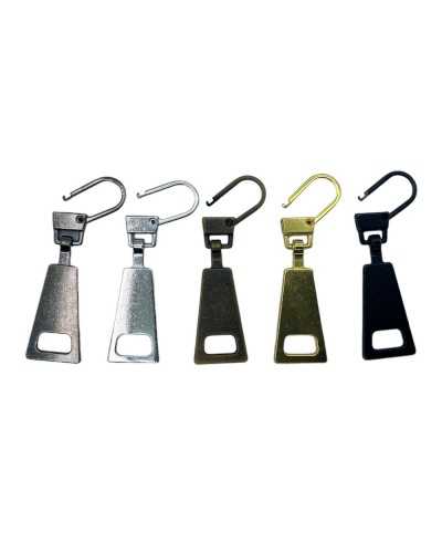 TIMING CURSORE Zipper Geometric Metal 44x12 mm
