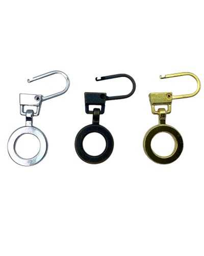 Polierter Metallhaken RIM 35 x 14 mm