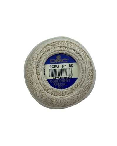 DMC CHILDER CHENER CORDONET ESPECIAL ECRU IMPEJO 151 N ° 80 BALL 20 gramos