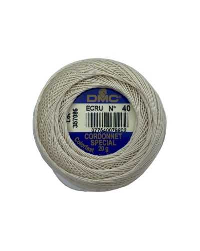 DMC Crochet Fil Cordonet spécial Ecru Point 151 N ° 40 Balls 20 grammes
