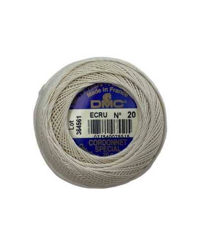 DMC Crochet Wire CORDONNET SPECIAL ECRU Item 151 No. 20 Ball 20 grams