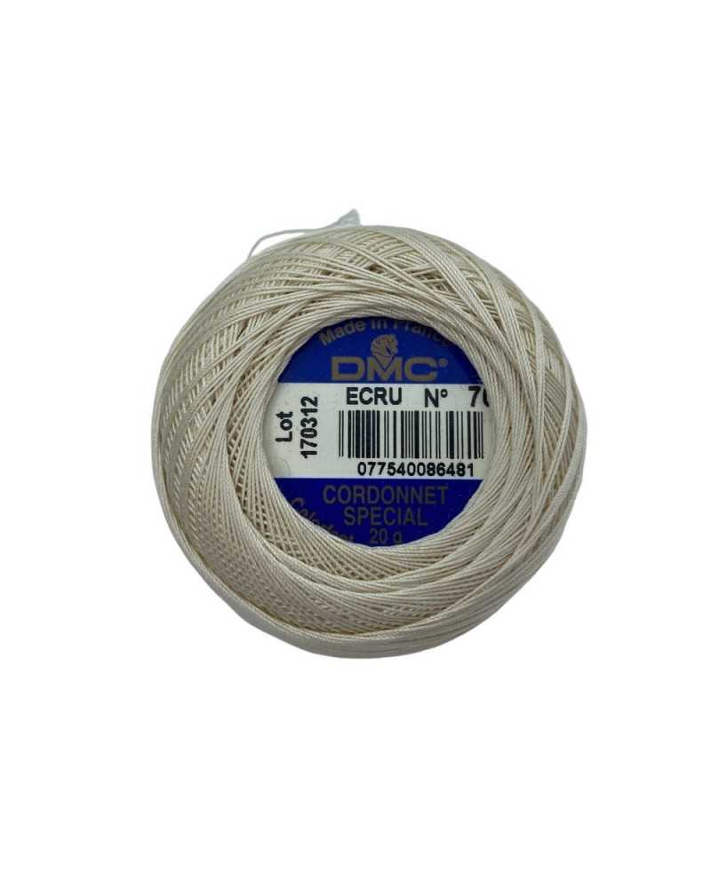 DMC Crochet Thread Cordonet Special Ecru Article 151 N° 70 Ball 20 Grams
