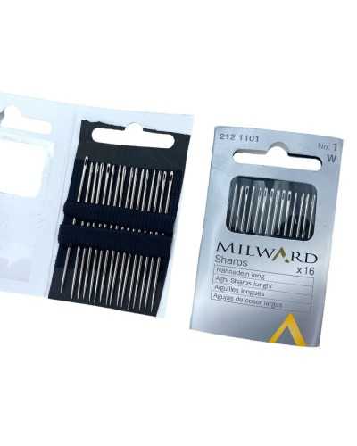 16 Nadeln Metall Nähen MibroWith Sharps Lange Nr. 1