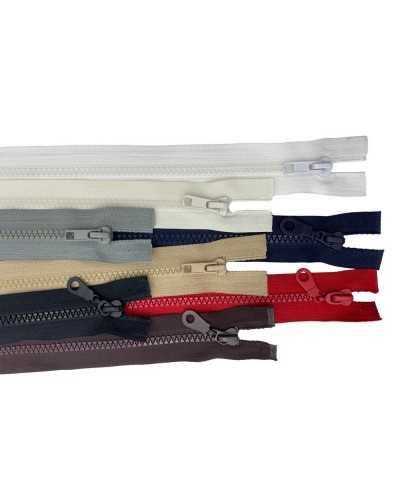 Zip Zip Zip Carrata Die-cast plastic teeth 2 sliders Quick long cm 60