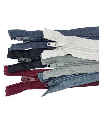 Zipper Zip Zip Spiral Nylon Chain 6 Damaged 2 Cursors Long 80 cm