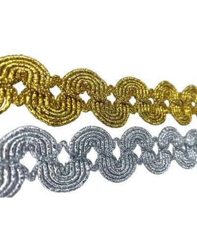Lurex border lenses lurex board agremano shiny serpentine high 27 mm