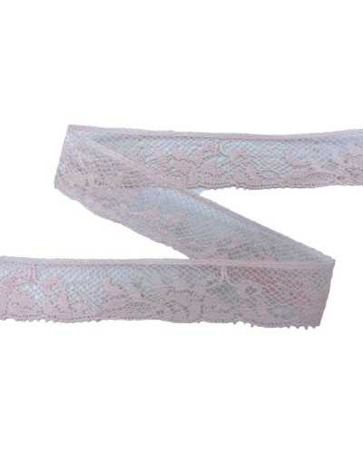 Dentelle garnitures dentelle brodée poudre rose brodée valencienne broderie fleur pure fleur en coton 15 mm
