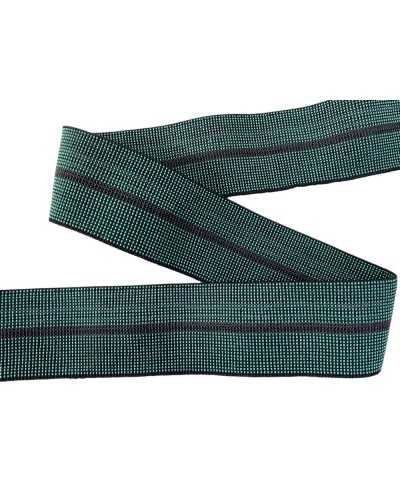 Ribbon-elastische Rückenpolsterung Rückenpolsterung 6 cm Schwarzes Grün