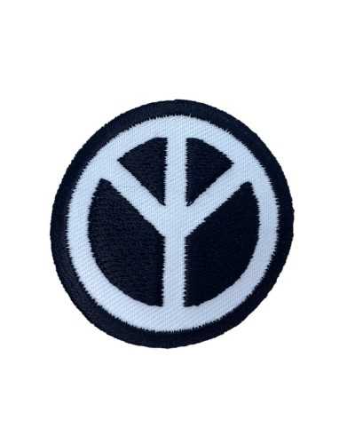 Application Patch Patch Patch Thermoadhésive Tissu Paix Round 5cm