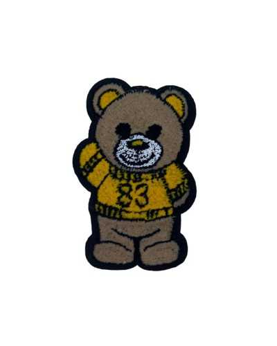 Teafood Application Patch Velvet Bear Bear Beige Mesh 83 Yellow CM 6.5x4
