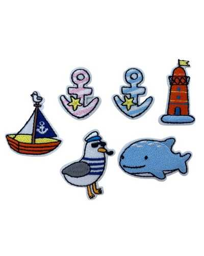 Thermoadesive application Patch patch embroidery marine sea beach sea