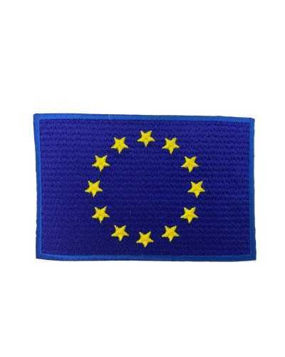 Thermoadhäsive Applikation, Stickflagge, Europa-Patch, Sterne, 8 x 5 cm