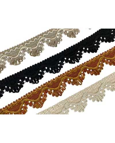 Pointing trays scalloped cord for two-tone furniture high 3 cm