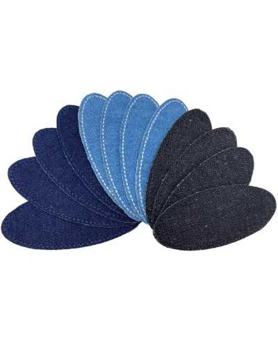 Application Patch Patch Thermaloadhäsive Oval Jeans Stoff 8,5x3,5 cm