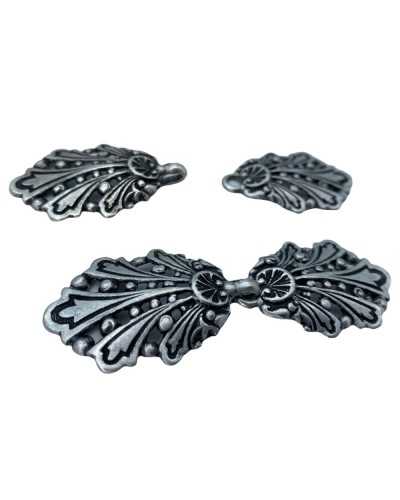 Hakenhaken Silber Alte Modelljacke Metall Großmetall 8x2,5 cm