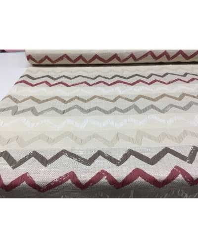 Coordinated upholstery fabric Elements embossed natural Canapone base 2.80 meters high
