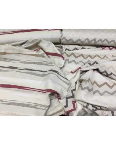 Coordinated upholstery fabric Elements embossed natural Canapone base 2.80 meters high