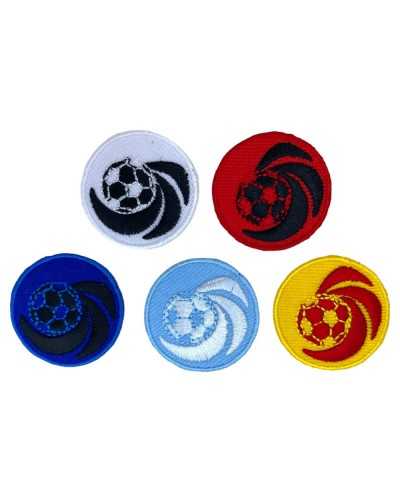 Thermoadesive application Patch patch embroidery football football circular sport 3.2 cm