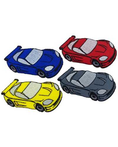 Thermoadhal Patch Coche deportivo Coche - 7x3.5 cm Bordado