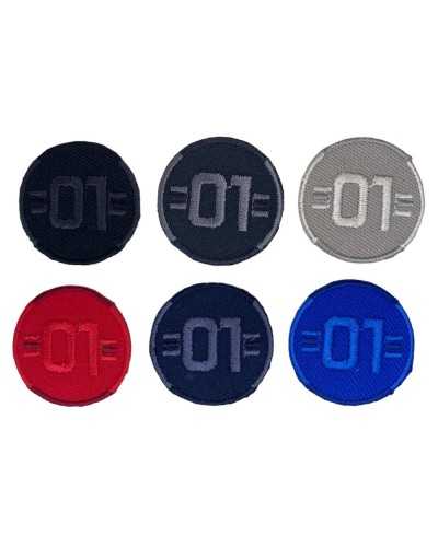 Thermoadesive application Patch patch embroidery 01 circular round 3 cm