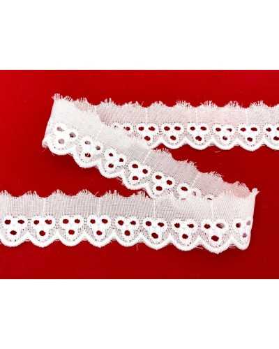 Lace Trimmings Sangallo White Pin Embroidery 3 Army Army Army Tall 1.5 cm