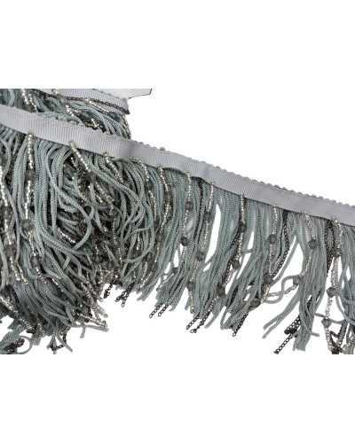 Trimmings de 50 cm Franja Gris Trespolin Cadena de la cadena de la cadena alta de 9 cm