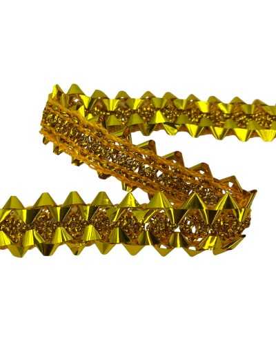 Lurex geflochtene Lurex-Gänge Hohe Gold 25 mm