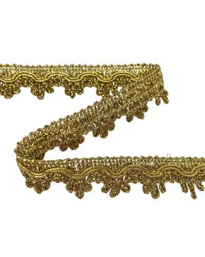 Tapestry trimmings TAPEZZERY PUNTINA LUREX Scrolled Double wave embroidery 2 cm