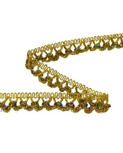 Lurex Gold Finger-Trimmkanzlei Lamè Multicolor High 1 cm