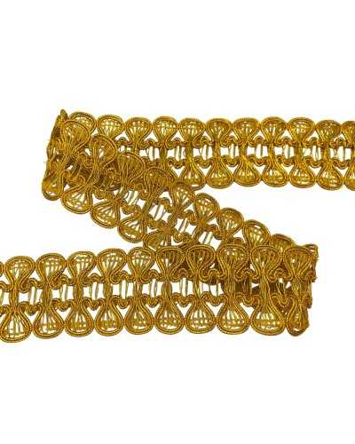Dark gold lureX venperex bajoint trimmings Lamè high 3.5 cm