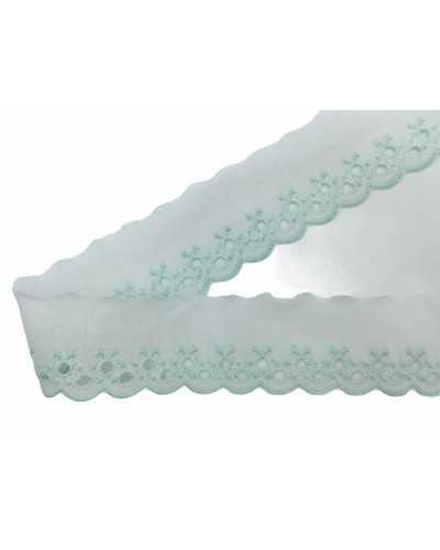 Trimmings Lace Sangallo Green Tip Scalloped High 35 Mm