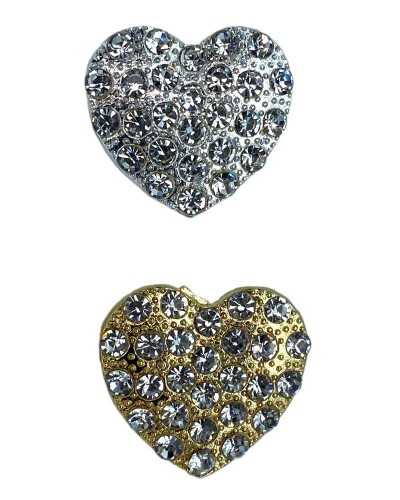 Rhinestone Button Button Modelo Metal Shank 22 mm