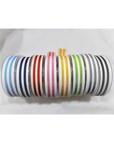 Ribbon trimmings for side band with 2 grosgrain bands 25 mm high