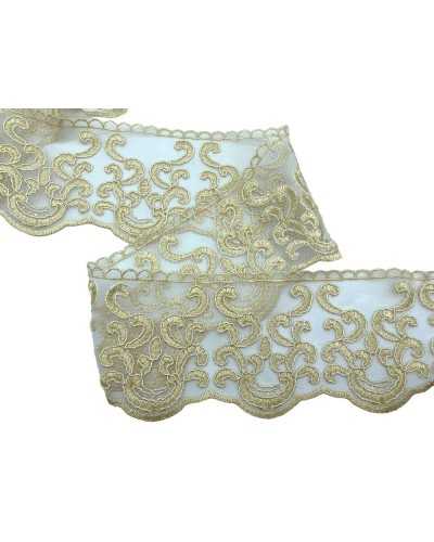 Paizzaneria Dentelle Tulle Dentelle Brodé Brodé Sommaire 11 cm