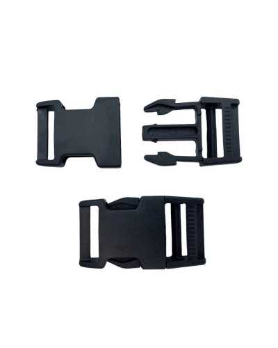Plastic Buckle Large Black Backpack Belt 50 MM
