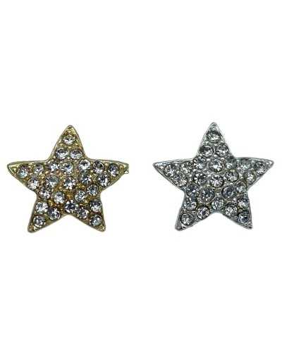 Rhinestone Star Modelo Rhinestone Button Metal STEM 19 MM