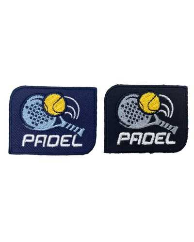 Anwendungs-Sticker- Schläger-Ball geschrieben weiße Padel-Patch Thermoadessive Sport 5x4cm
