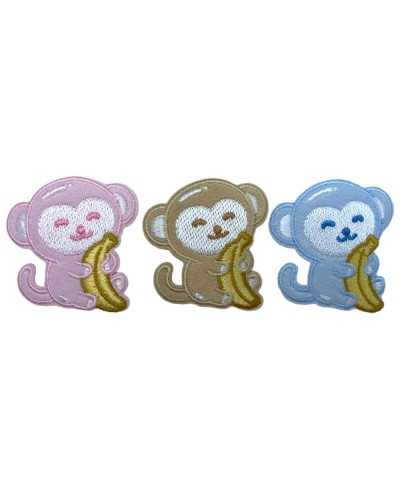 Anwendung Thermaler Patch Marbet Stickerei Banana Baby Samt Affe High 5cm