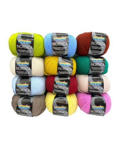 Northern Loose Girl Yarn Merino Sesia Solid Color 50 gr