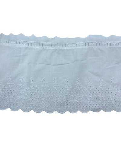 50 cm Spitze-Trimmungen Sangallo-Passagier-Baumwolle-Stickerei markierte Blume High 17cm