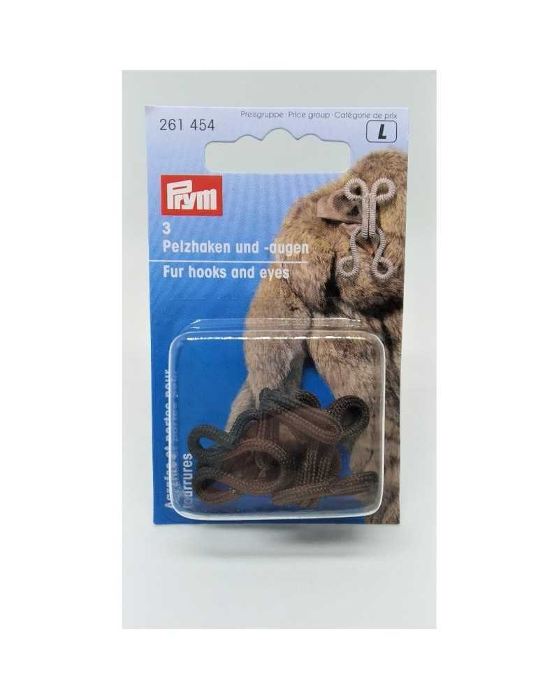 Ganci e occhielli rivestiti in tessuto per pellicce misura grande Prym
